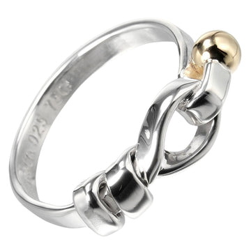 TIFFANY&Co. Love Knot Ring Silver 925 K18 YG Yellow Gold Approx. 2.7g