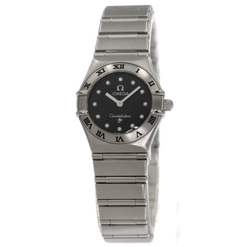OMEGA 1562.56 Constellation 12P Diamond Watch Stainless Steel SS Ladies