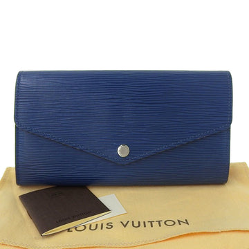 LOUIS VUITTON Epi Portefeuille Sarah long wallet with hook blue M60590