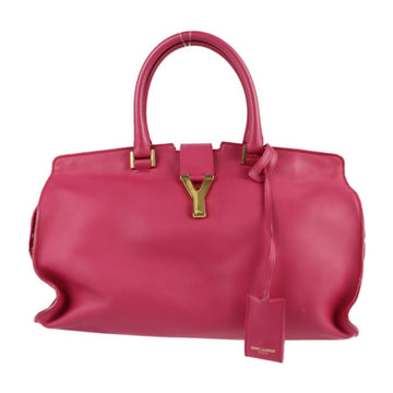 YVES SAINT LAURENT SAINT LAURENT PARIS Saint Laurent Paris Cabas Classic Y Line Handbag 311208 Leather Pink Boston Bag Tote Shopping