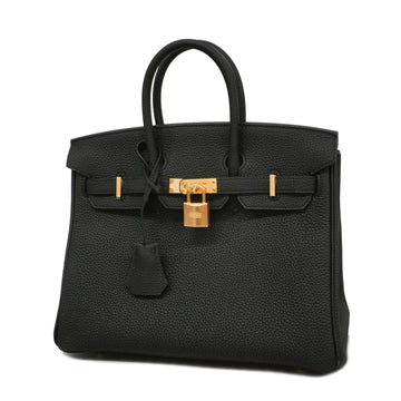 Hermes Birkin Birkin25 Togo Leather Handbag Black