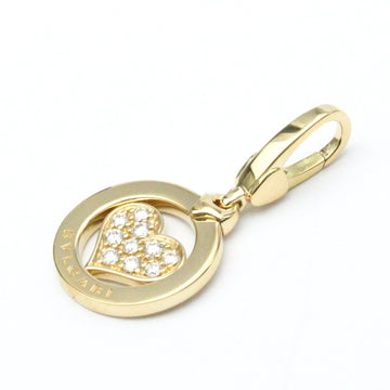 BVLGARI Tondo Heart Charm Diamond Men,Women Fashion Pendant [Gold]