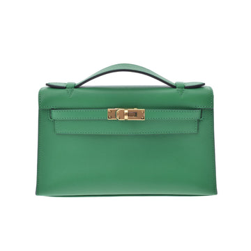 Hermes Pochette Kelly Bamboo Y Engraving (around 2020) Ladies Swift Handbag