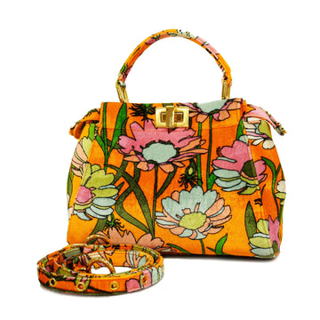 Fendi Peekaboo 2way Bag Women's Leather Handbag,Shoulder Bag Green,Pink,Yellow
