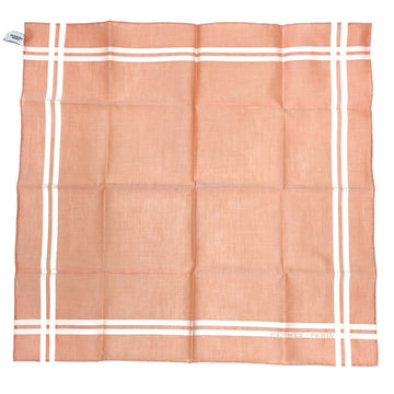 HERMES handkerchief bandana MOUCHOIR PARIS 100% cotton orange pocket square neckerchief