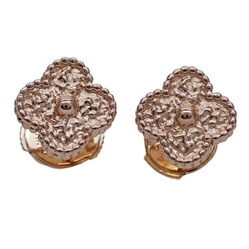 VAN CLEEF & ARPELS Earrings Sweet Alhambra Ladies 750PG Pink Gold VCARO8DB00 Polished