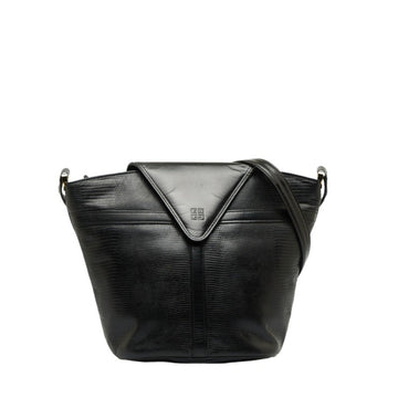 GIVENCHY Shoulder Bag Black Leather Womens