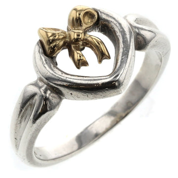 TIFFANY ring combination ribbon heart silver 925 K18 yellow gold No. 11 ladies &Co.