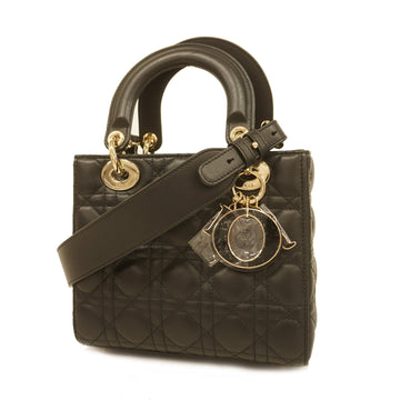 Christian Dior Lady Dior 2 Way Bag Women's Leather Handbag,Shoulder Bag