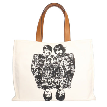 STELLA MCCARTNEY Beatles Collaboration Tote Bag Canvas White Unisex