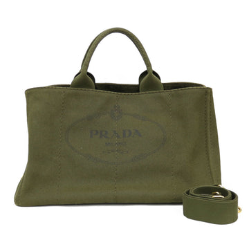 Prada Shoulder Bag Handbag Kanapatoto GM Green Ladies