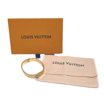 LOUIS VUITTON Cuff Nanogram Monogram S Size M00251  Gold Bracelet LV