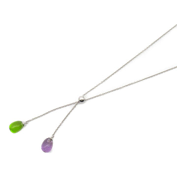 TIFFANY&CO Rainbow Teardrop Necklace Necklace Green Purple K18WG[WhiteGold] Green Purple