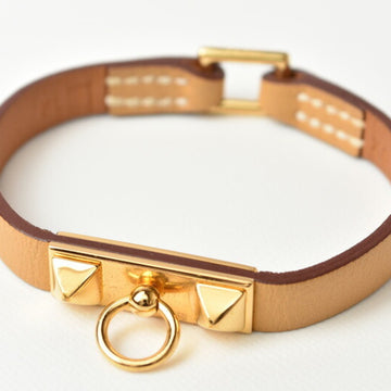 HERMES bangle bracelet  micro reval beige gold XS size