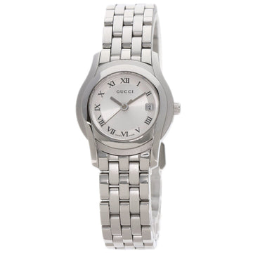 GUCCI 5500L Watch Stainless Steel/SS Ladies
