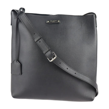 SAINT LAURENT bold cross shoulder bag 503988 leather black messenger