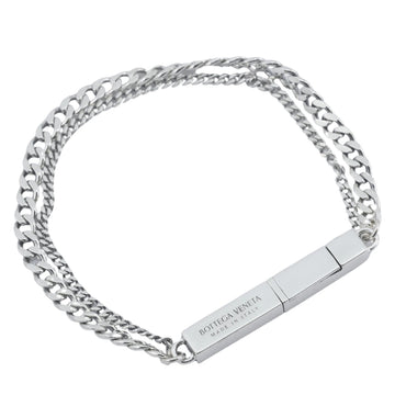 BOTTEGA VENETA Chain Id Bracelet Double 20cm S Size Silver 925 Men's