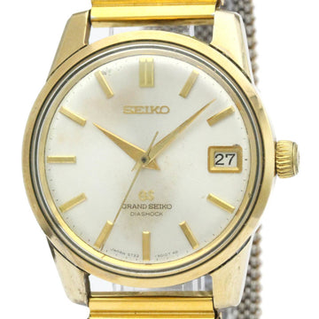 SEIKO Date Gold Plated Hand-Winding Mens Watch 5722-9011 BF562873