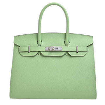 Hermes Epson Birkin 30 Serie Handbag Pastel Green