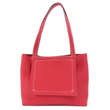 HERMES Cabasserie 31 Rouge Cazac Tote Bag Taurillon Women's