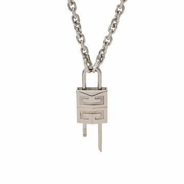 GIVENCHY Rock Necklace Small Silver Women's 100% Brass