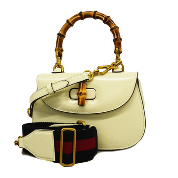 Gucci Bamboo 2way Bag Jumbo GG 675797 Women's Leather Handbag,Shoulder Bag