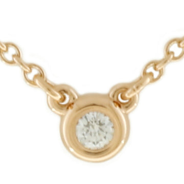 TIFFANY & Co.  K18PG Necklace By The Yard Diamond Single Gold Ladies 18K K18 Pink