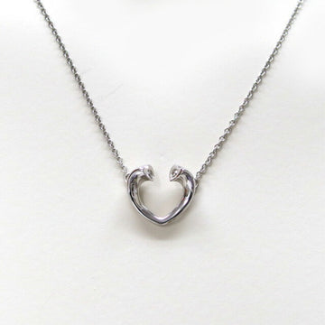 TIFFANY tenderness heart diamond necklace K18WG