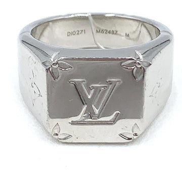 LOUIS VUITTON Signet Ring Monogram M Size M62487  Silver LV