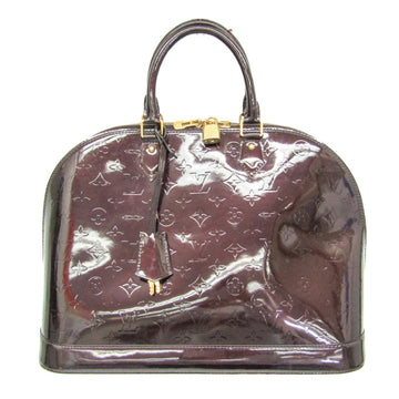 LOUIS VUITTON Monogram Vernis Alma MM M93595 Women's Handbag Amarante