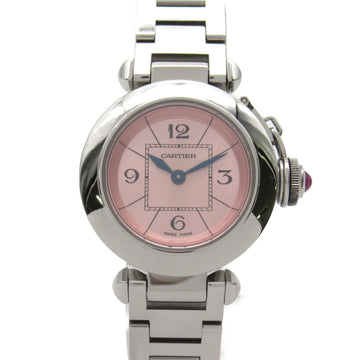 CARTIER Miss Pasha Wrist Watch Watch Wrist Watch W3140008 Quartz Pink Stainless Steel W3140008