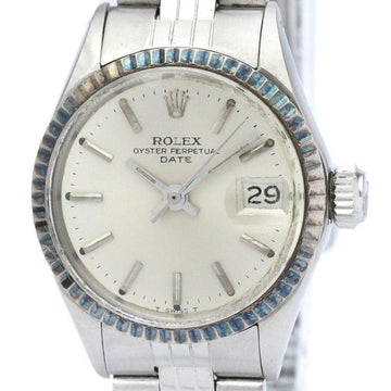 ROLEXVintage  Oyster Perpetual Date 6516 Steel Automatic Ladies Watch BF565489