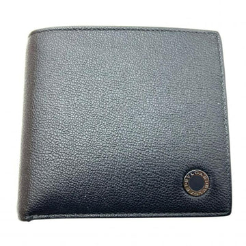 BVLGARI 291158 Bifold Wallet  Compact Black x Green