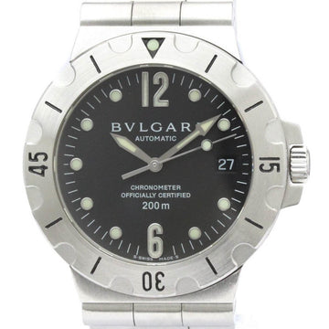BVLGARIPolished  Diagono Scuba Steel Automatic Mens Watch SD38S BF559150