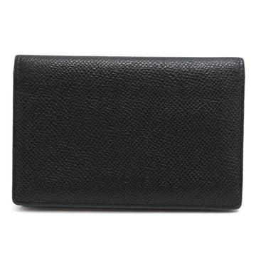 BVLGARI Women's/Men's Card Case 20361 Leather Black