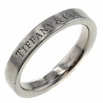 TIFFANY ring flat band width about 3mm platinum PT950 7.5 women's &Co.