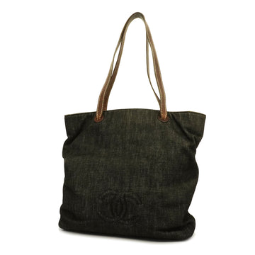 CHANELAuth  Shoulder Bag Women's Denim Shoulder Bag Black