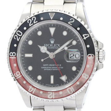 ROLEXPolished  GMT Master II X Serial Steel Automatic Mens Watch 16710 BF547893