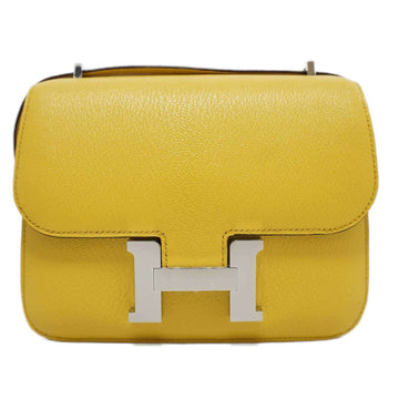 HERMES Constance Handbag Shoulder Bag Sun SV Hardware Chevre B Engraved Ladies Men's