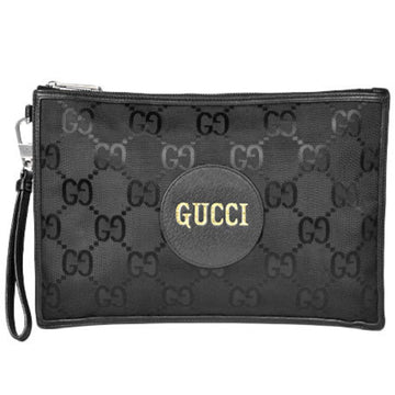 Gucci Off the Grid Clutch Bag Black GG Nylon Second Pouch 625598