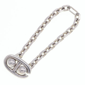 HERMES key holder Shane Dunkle SV sterling silver 925 ring chain bag charm old men's women's