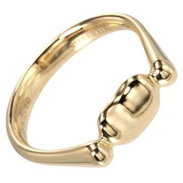 TIFFANY Bean Ring Size 9.5 4.15g K18 YG Yellow Gold &Co.