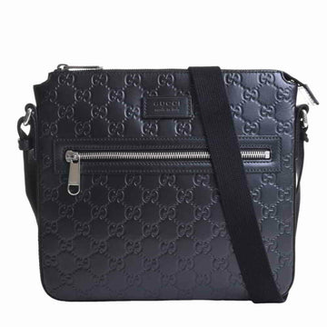 Gucci sima leather shoulder bag black