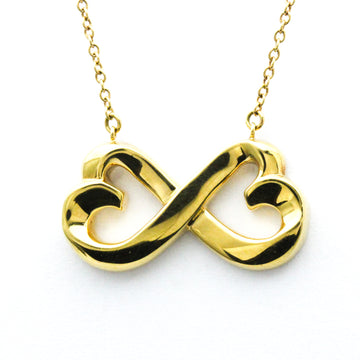 TIFFANY Double Loving Heart Necklace Yellow Gold [18K] No Stone Men,Women Fashion Pendant Necklace [Gold]