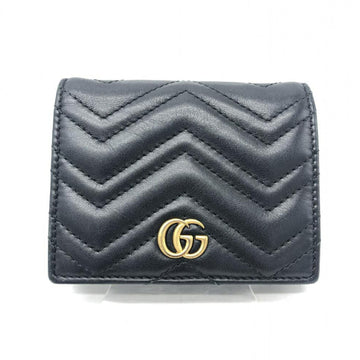 GUCCI 44312 Card Case GG Marmont Black Gucci