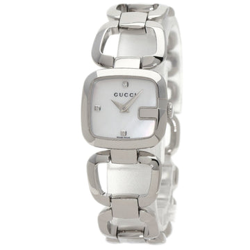 GUCCI YA125502 G 3P Diamond Watch Stainless Steel/SS Ladies