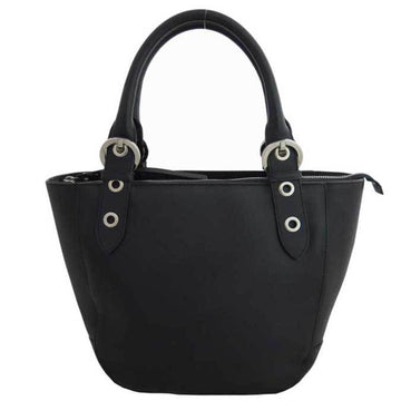 Salvatore Ferragamo Bag Black Leather Handbag Tote Ladies
