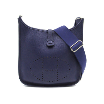 HERMES Evelyn 3PM Purple Blue encre Taurillon Clemence Calfskin [cowhide]