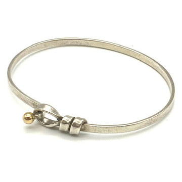 TIFFANY & Co. Hook Eye Bangle Silver 925 K18 Accessory Bracelet
