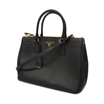 Prada 2WAY Bag Women's Leather Handbag,Shoulder Bag,Tote Bag Black
